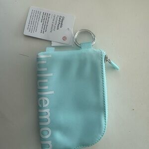 lululemon athletica Light Aqua Keyring Pouch